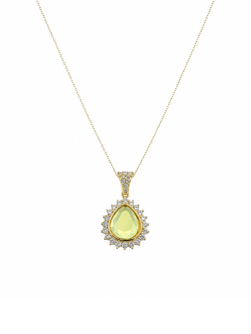 Doğum Taşı Ağustos Ayı Peridot Kolye