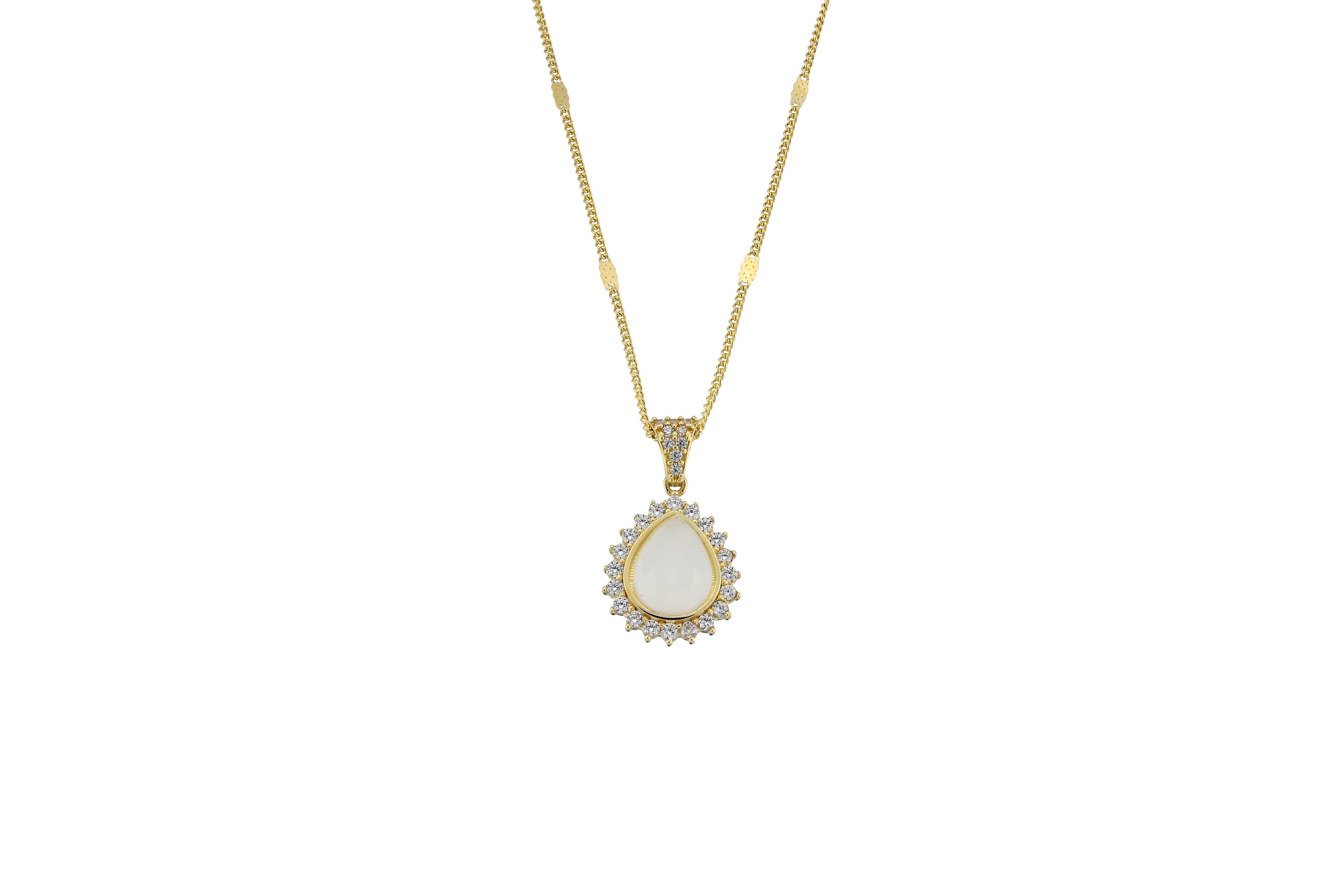 Doğum Taşı Ekim Ayı Opal Kolye Ucu