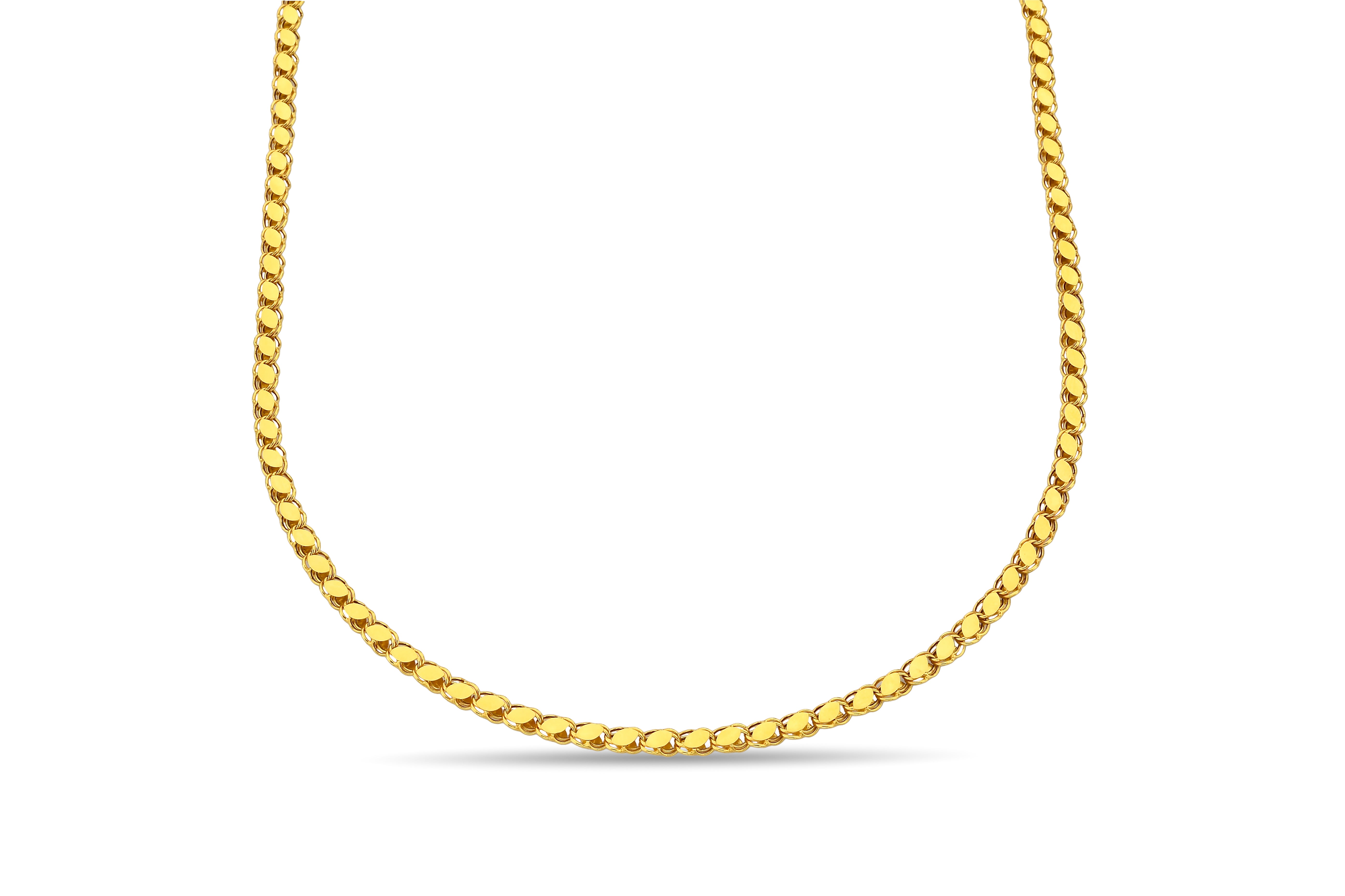 Arpa Zincir Altın Kolye 60 cm
