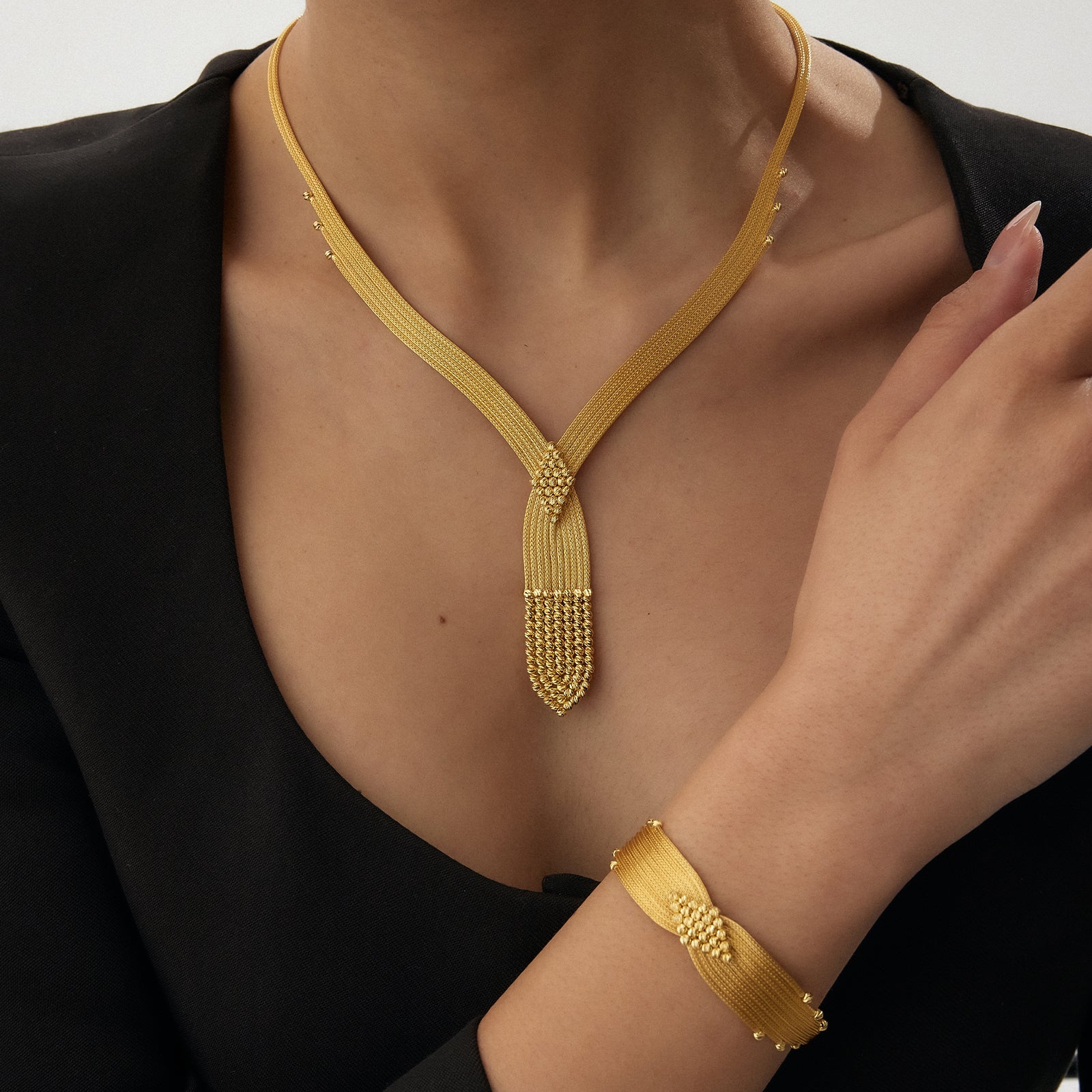 Soleil Kalze Altın Set - TS00003