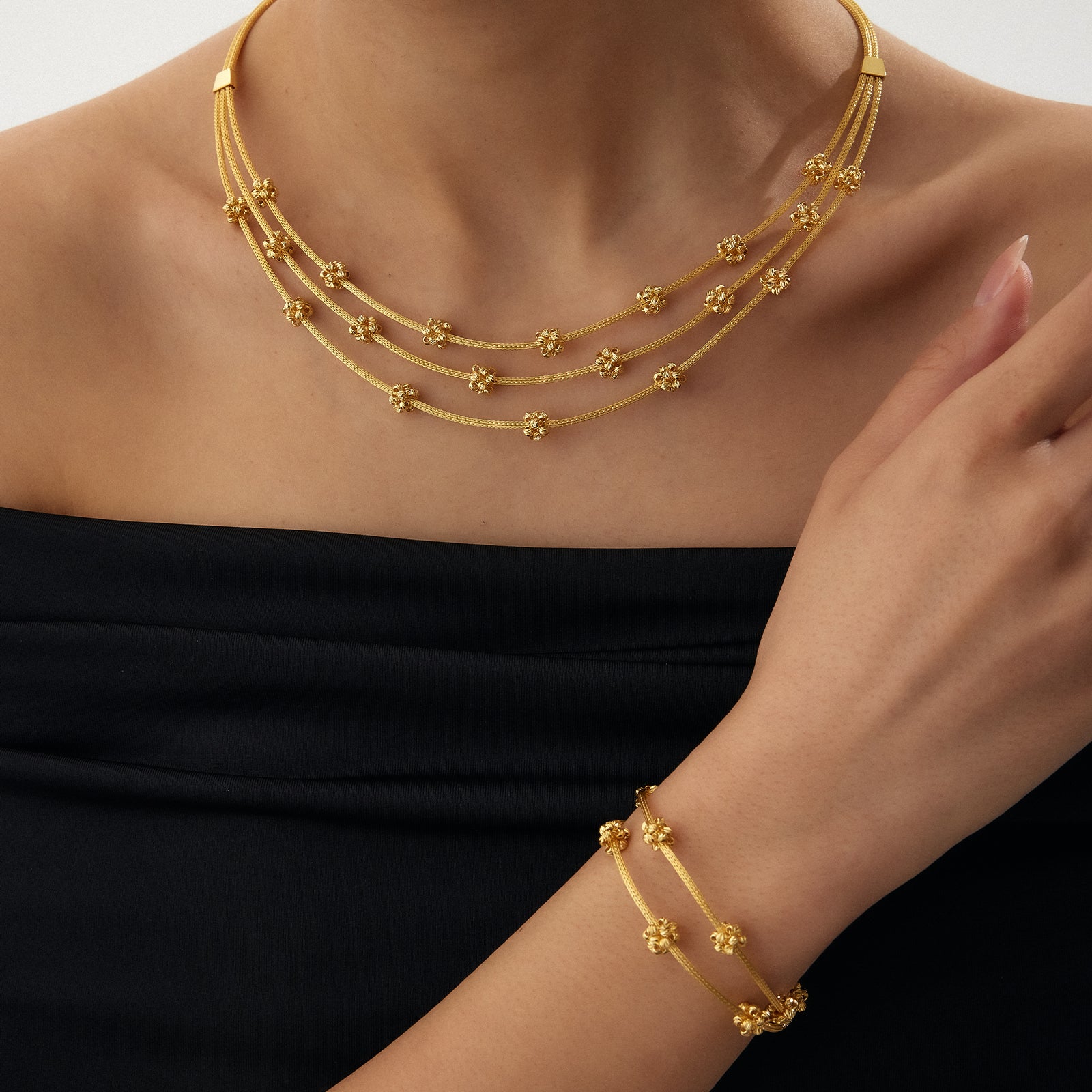 Sunshine Kalze Altın Set - TS00026