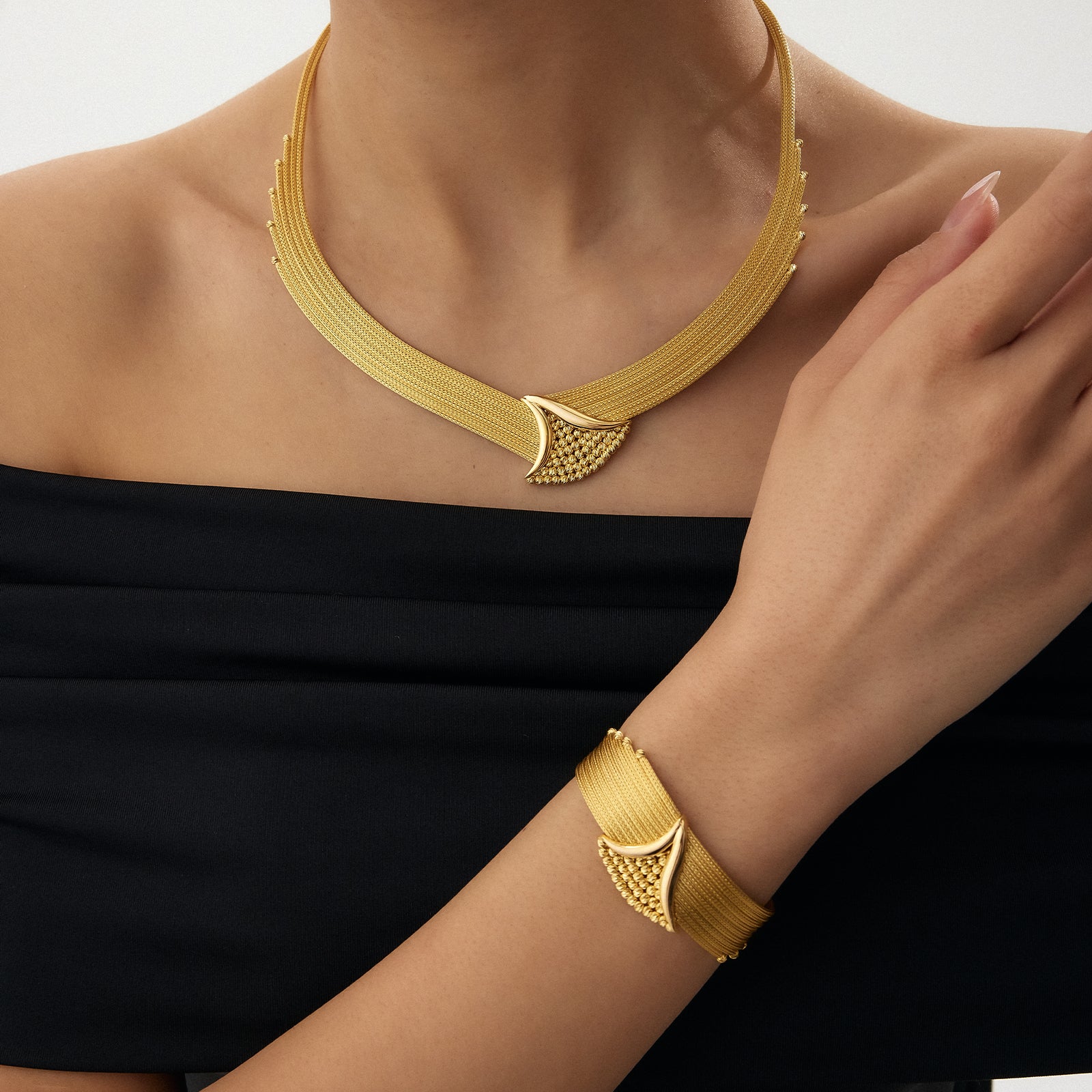 Hermosa Kalze Altın Set - TS00035