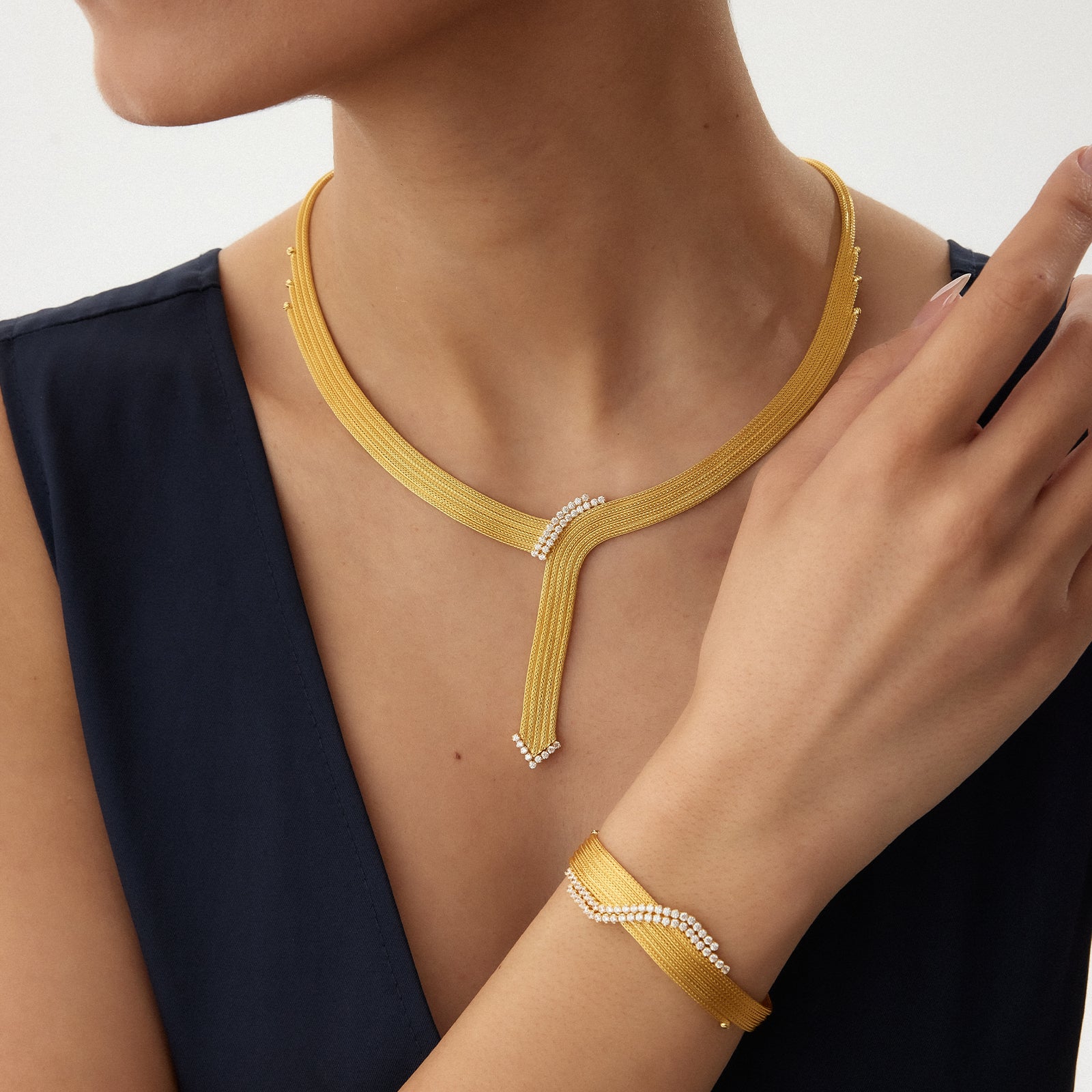 Bright Kalze Altın Set - TS00043