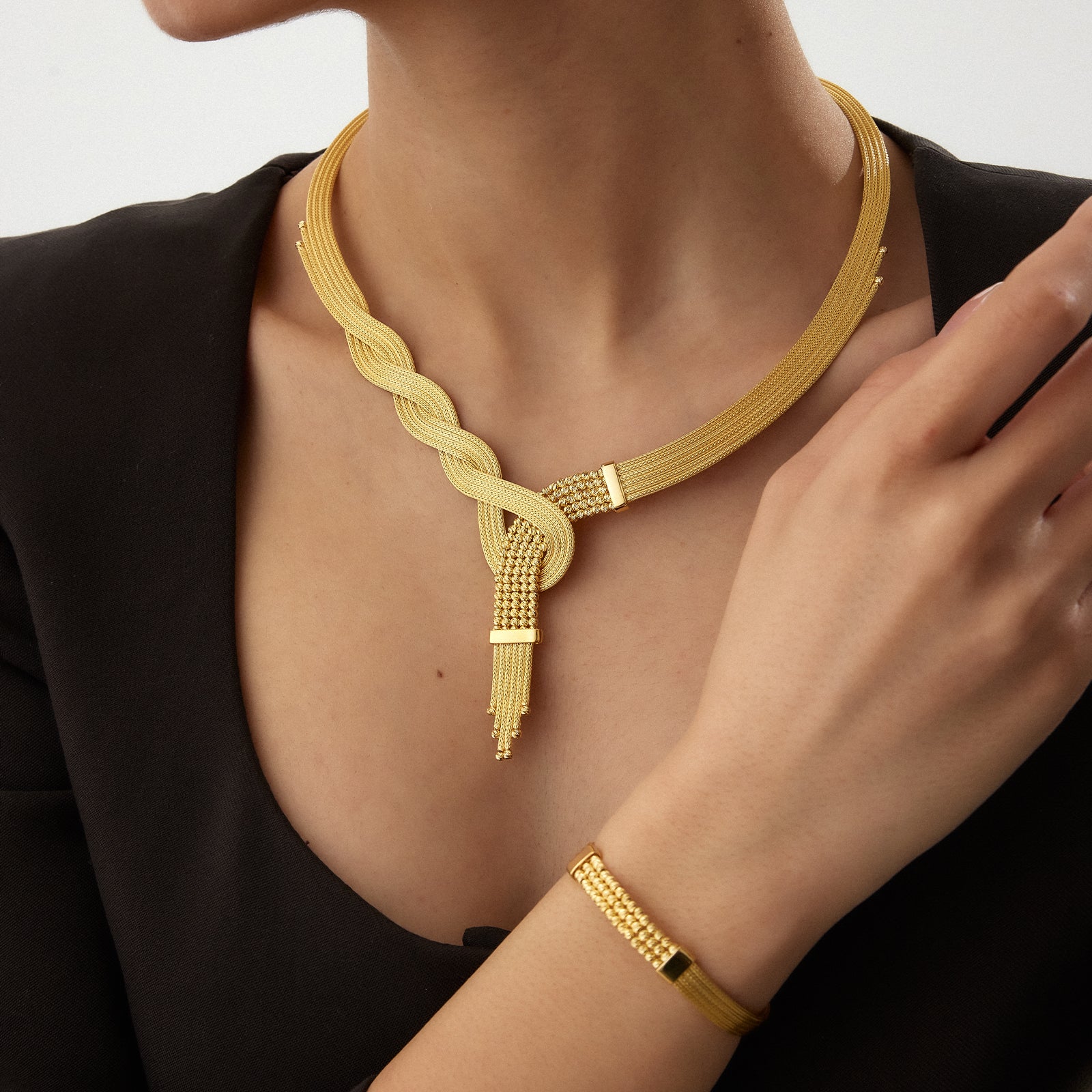 Summery Kalze Altın Set - TS00046