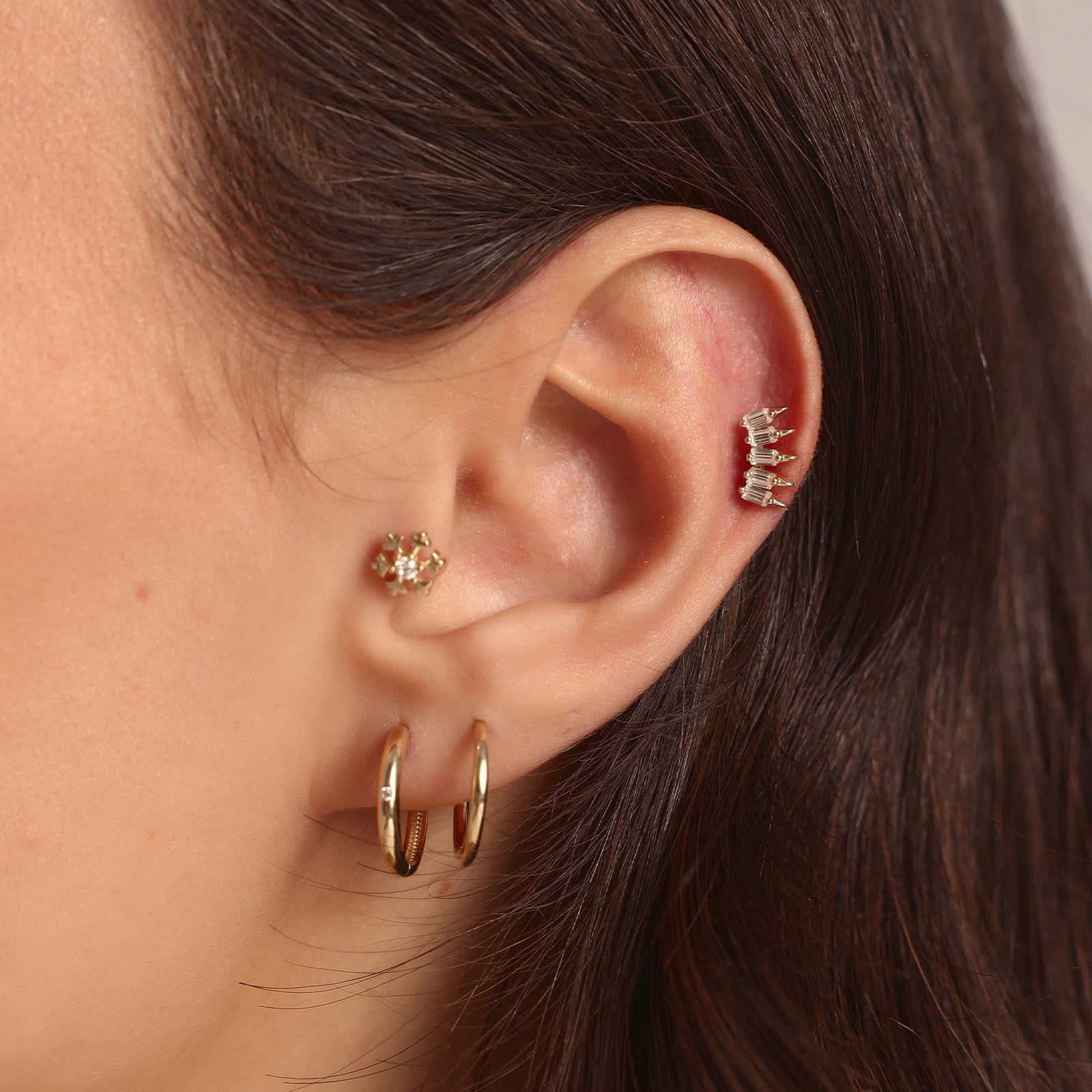 Baget Altın Tragus Piercing
