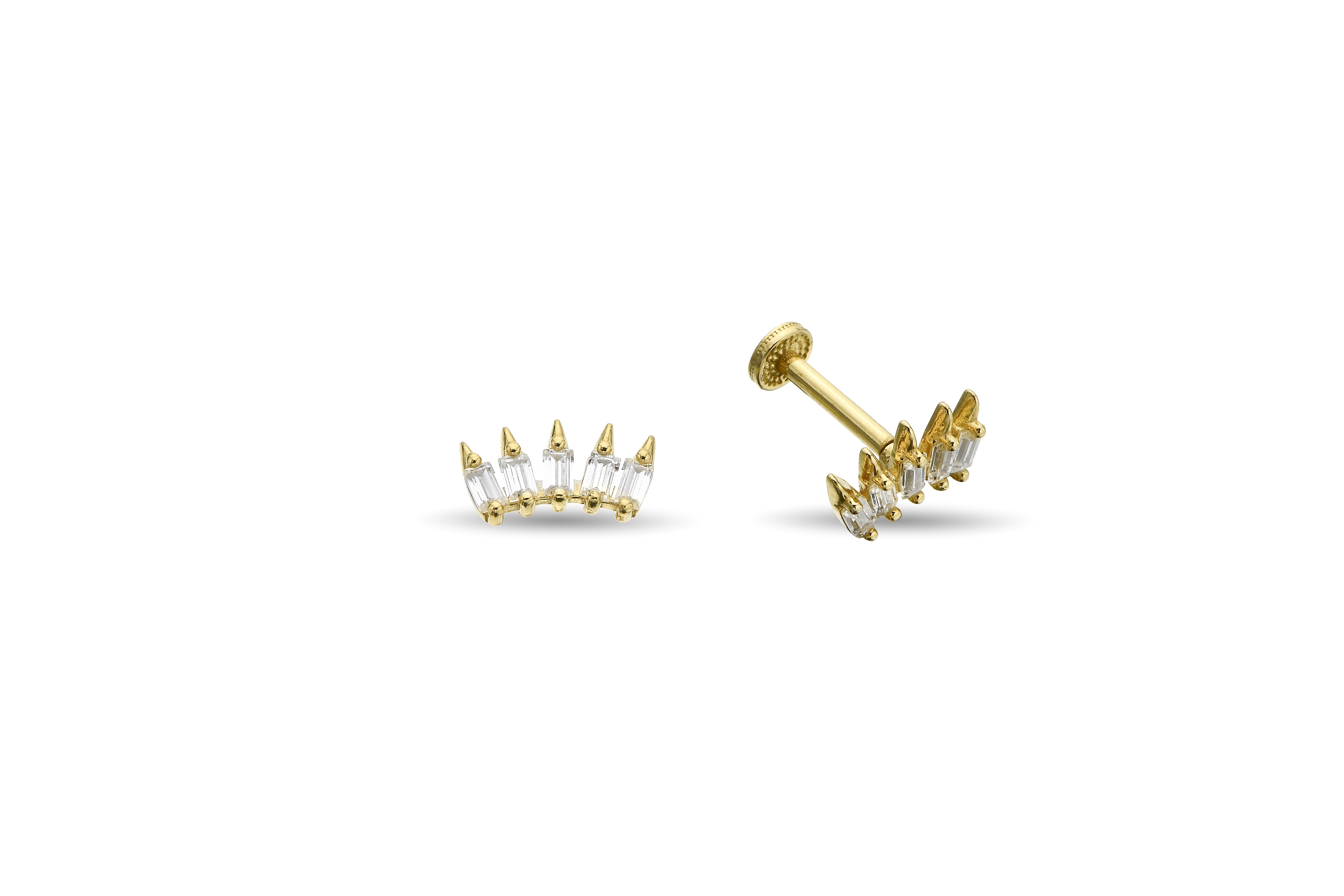 Baget Altın Tragus Piercing